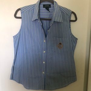 Ralph Lauren Sleeveless Button Up